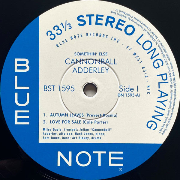 Cannonball Adderley - Somethin' Else - LP