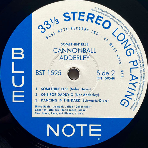 Cannonball Adderley - Somethin' Else - LP