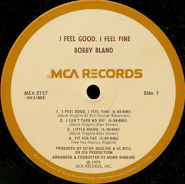 Bobby Bland - I Feel Good, I Feel Fine - LP