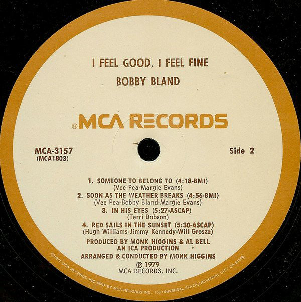 Bobby Bland - I Feel Good, I Feel Fine - LP