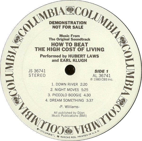 Hubert Laws And Earl Klugh - (Music From The Original Soundtrack) How To Beat The High Cost Of Living - LP