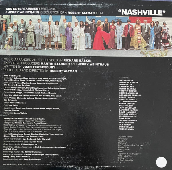 Various - Nashville - Original Motion Picture Soundtrack - LP