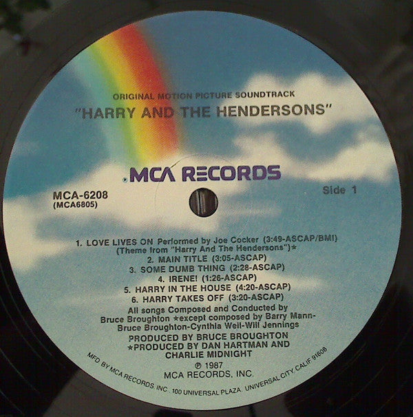 Various - Original Motion Picture Soundtrack "Harry And The Hendersons" - LP