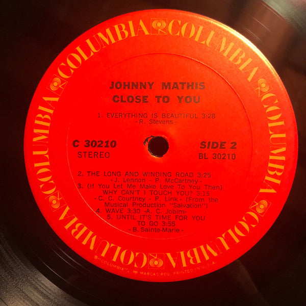 Johnny Mathis - Close To You - LP