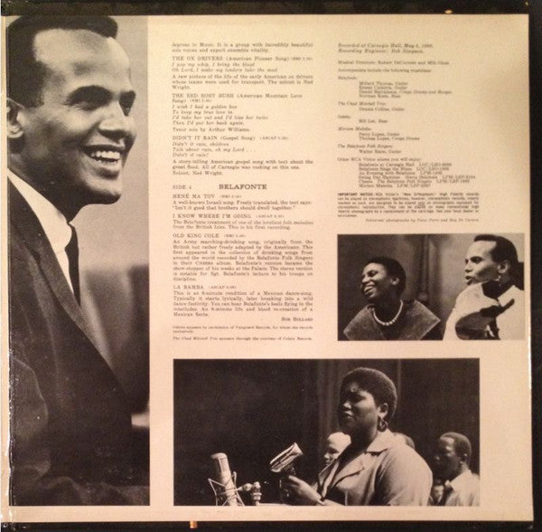 Harry Belafonte With Odetta ~ Miriam Makeba ~ The Chad Mitchell Trio ~ The Belafonte Folk Singers - Belafonte Returns To Carnegie Hall - LP