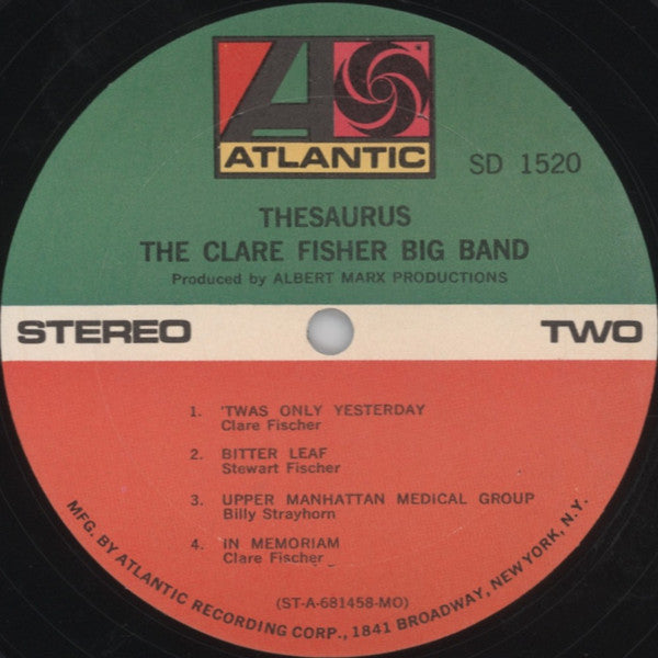 The Clare Fischer Big Band* - Thesaurus - LP