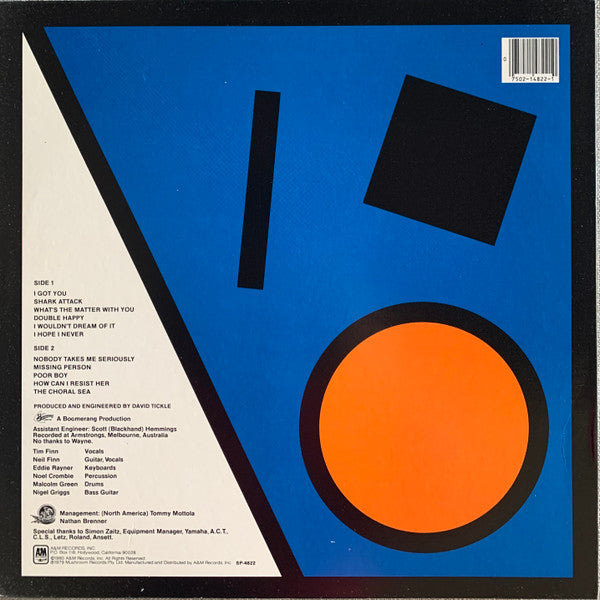 Split Enz - True Colours - LP
