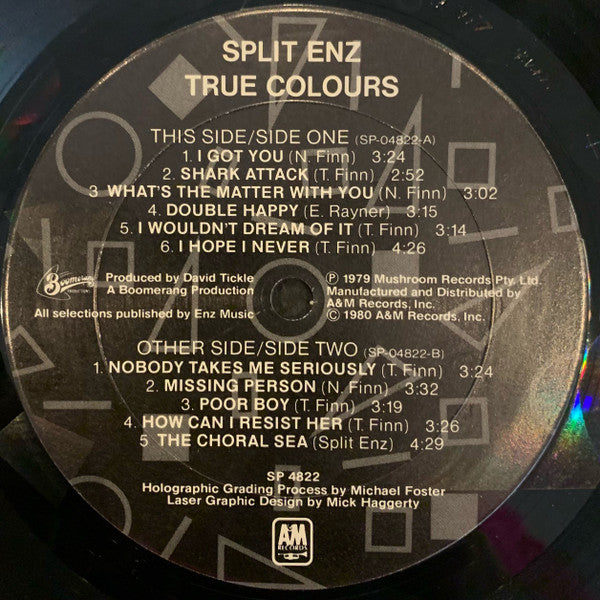 Split Enz - True Colours - LP