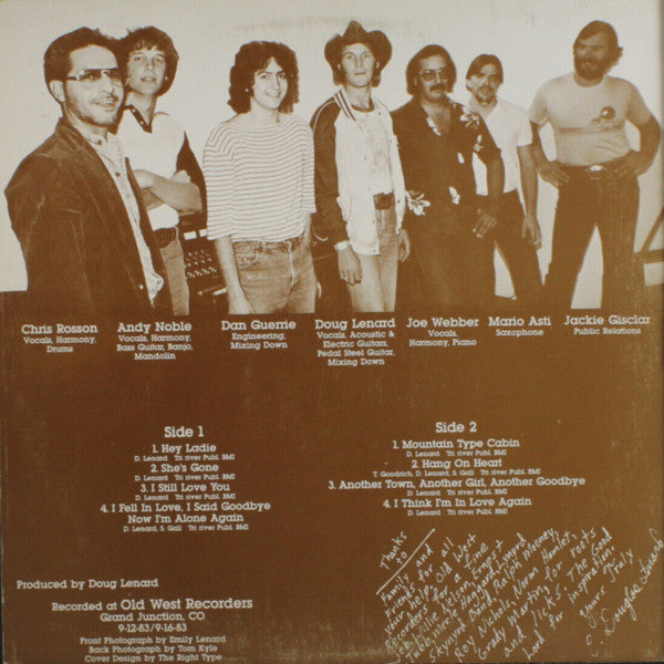 Doug Lenard & Private Stock - Hey Ladie! - LP