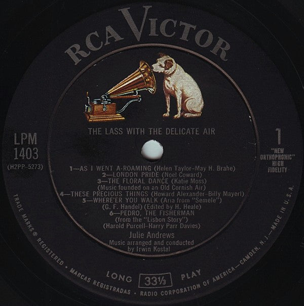 Julie Andrews - The Lass With The Delicate Air - LP