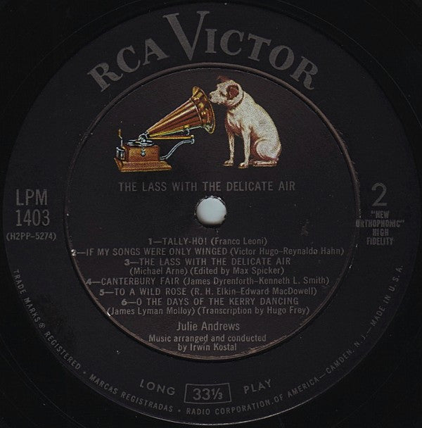 Julie Andrews - The Lass With The Delicate Air - LP