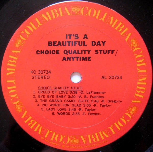 It's A Beautiful Day - Choice Quality Stuff / Anytime - LP