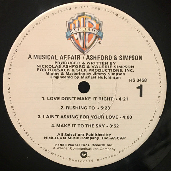 Ashford & Simpson - A Musical Affair - LP