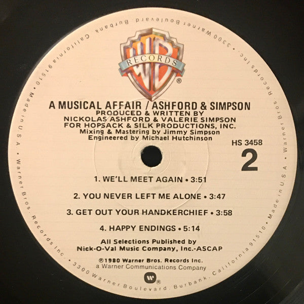 Ashford & Simpson - A Musical Affair - LP