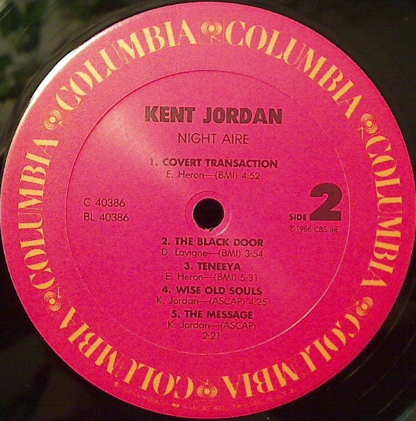 Kent Jordan - Night Aire - LP