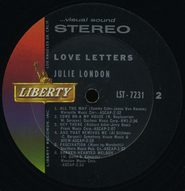 Julie London - Love Letters - LP