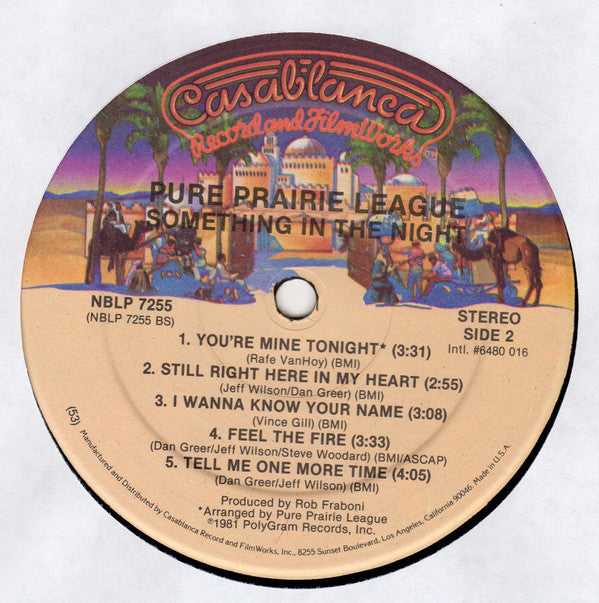 Pure Prairie League - Something In The Night - LP