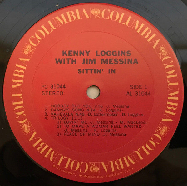 Kenny Loggins With Jim Messina* - Sittin' In - LP