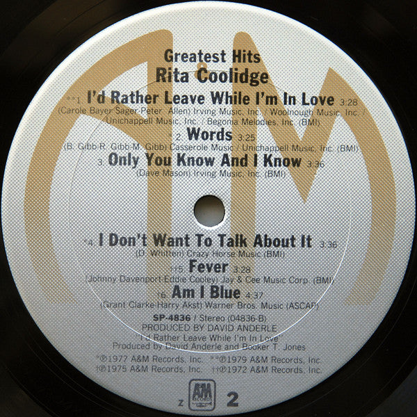 Rita Coolidge - Greatest Hits - LP