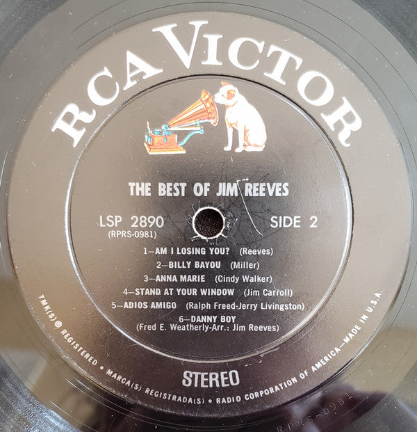 Jim Reeves - The Best Of Jim Reeves - LP