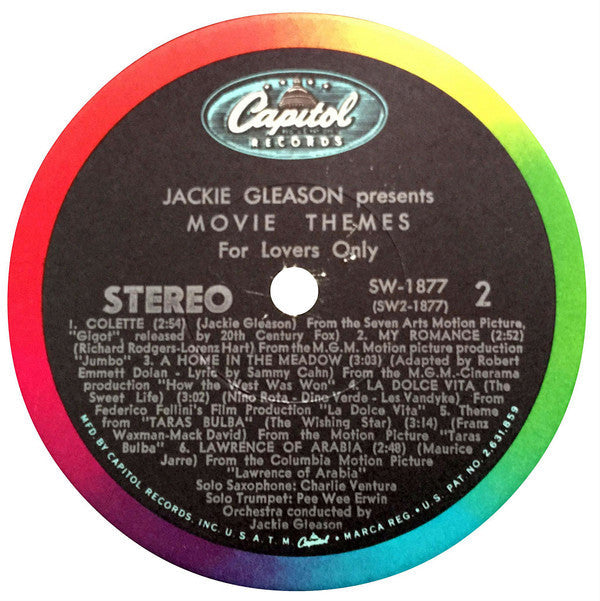 Jackie Gleason - Movie Themes - For Lovers Only - LP