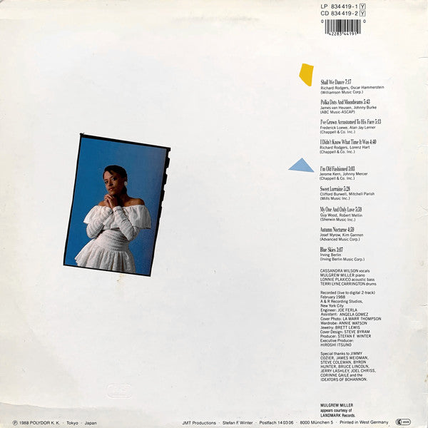 Cassandra Wilson - Blue Skies - LP