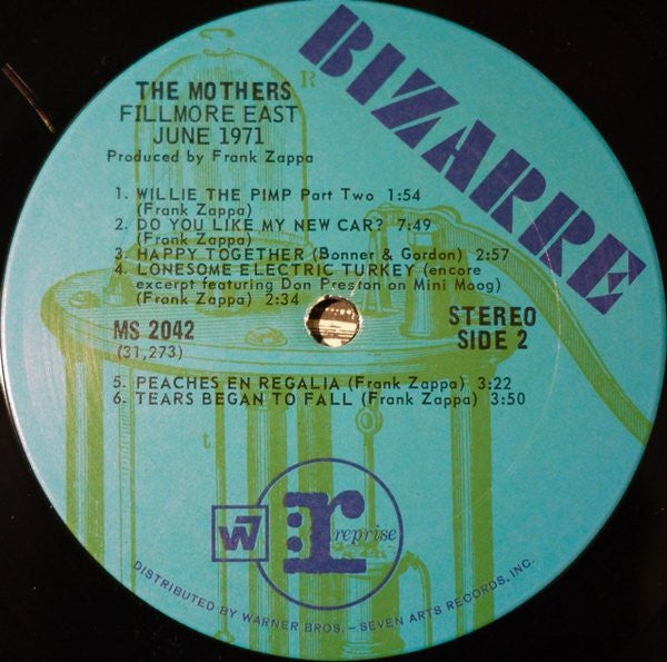 The Mothers - Fillmore East - June 1971 - LP