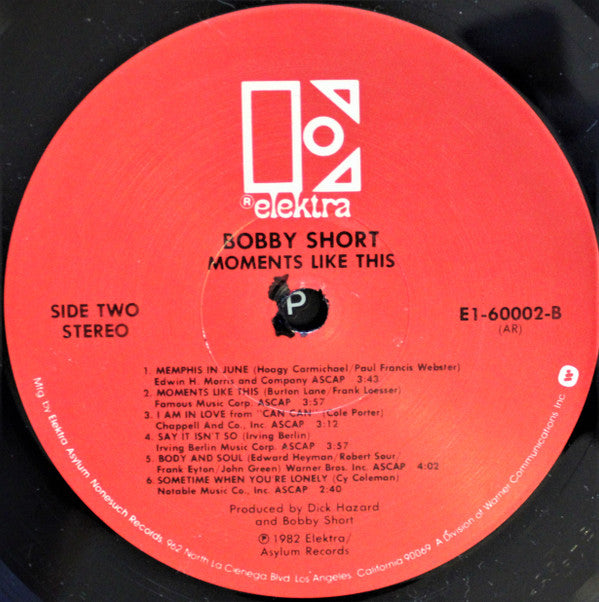 Bobby Short - Moments Like This - LP