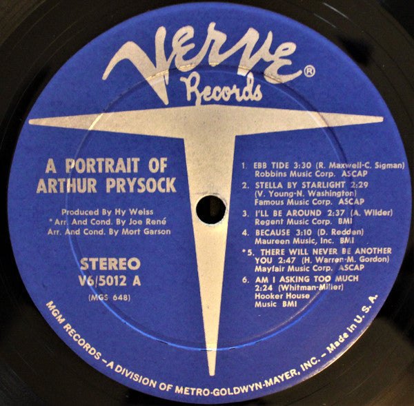 Arthur Prysock - A Portrait Of Arthur Prysock - LP
