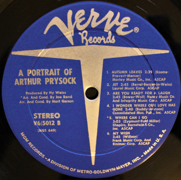 Arthur Prysock - A Portrait Of Arthur Prysock - LP