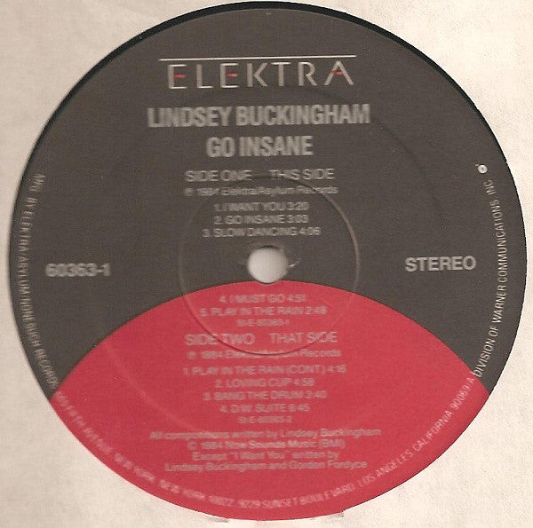 Lindsey Buckingham - Go Insane - LP