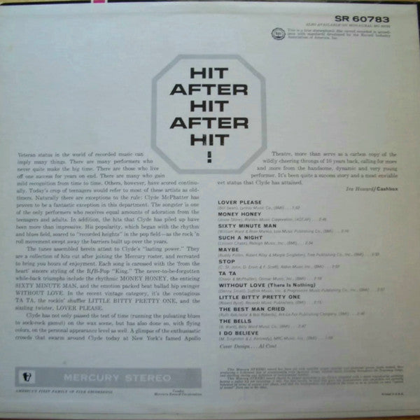 Clyde McPhatter - Clyde McPhatter's Greatest Hits - LP