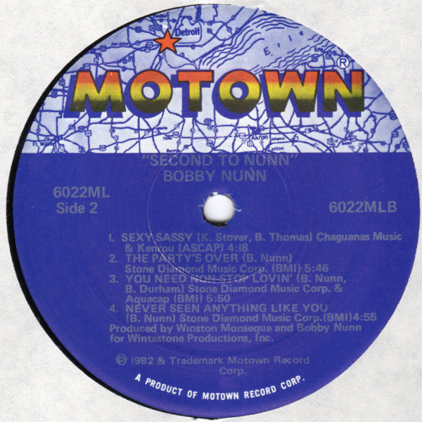 Bobby Nunn - Second To Nunn - LP