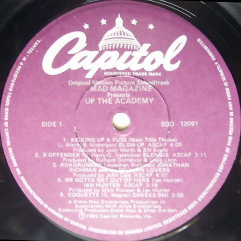 Various - Mad Magazine Presents 'Up The Academy' - Original Motion Picture Soundtrack