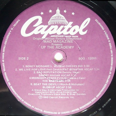 Various - Mad Magazine Presents 'Up The Academy' - Original Motion Picture Soundtrack