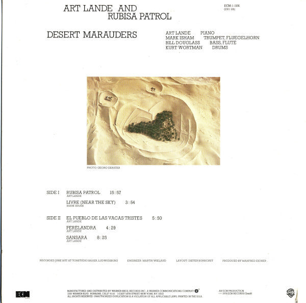 Art Lande And Rubisa Patrol - Desert Marauders - LP
