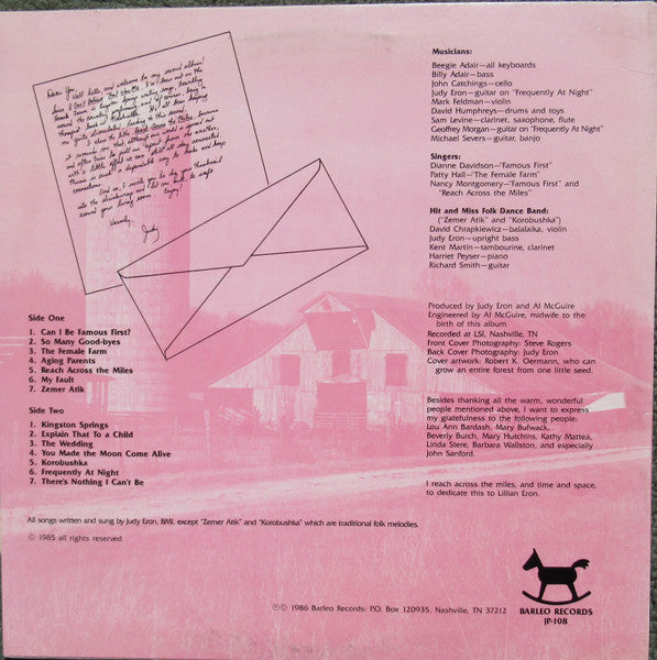 Judy Eron - Reach Across The Miles - LP