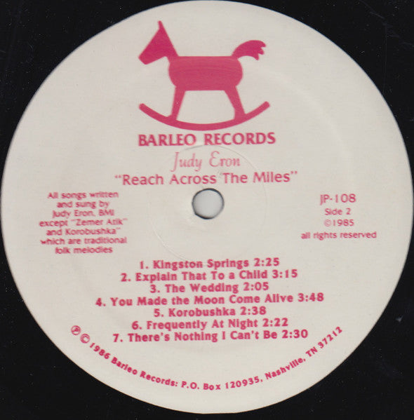 Judy Eron - Reach Across The Miles - LP