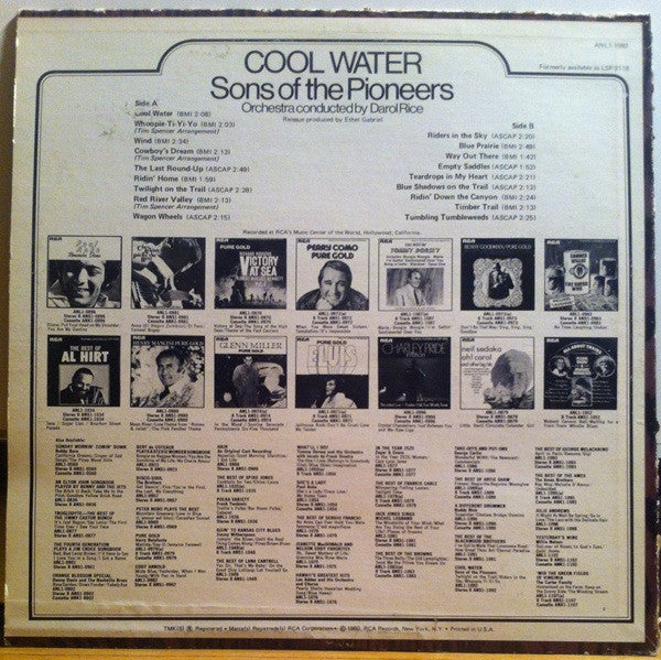 The Sons Of The Pioneers - Cool Water - LP