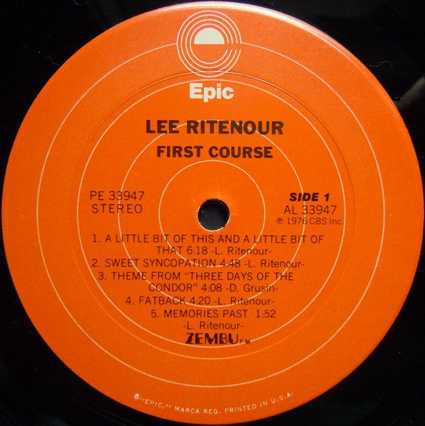 Lee Ritenour - First Course - LP