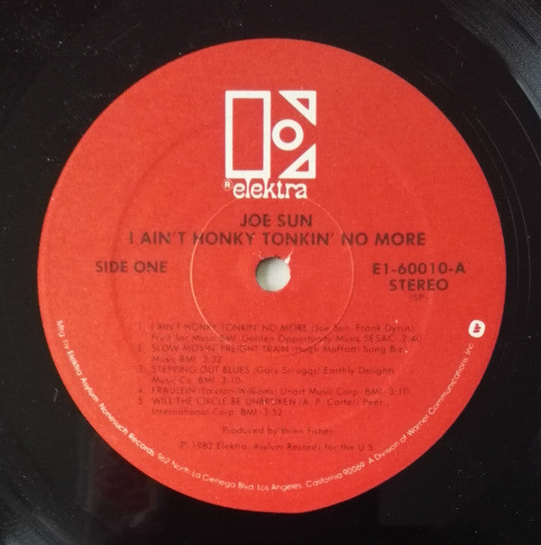 Joe Sun - I Ain't Honky Tonkin' No More - LP