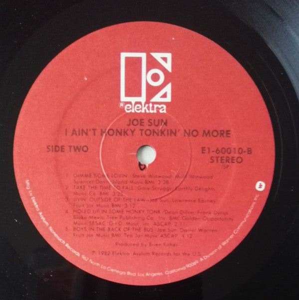 Joe Sun - I Ain't Honky Tonkin' No More - LP