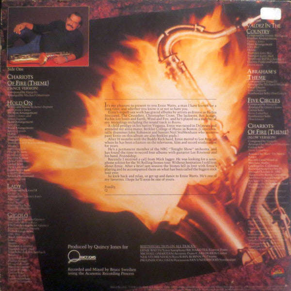 Ernie Watts - Chariots Of Fire - LP