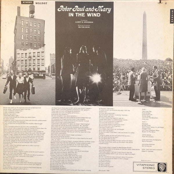 Peter, Paul And Mary* - In The Wind - LP
