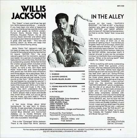 Willis Jackson - In The Alley - LP