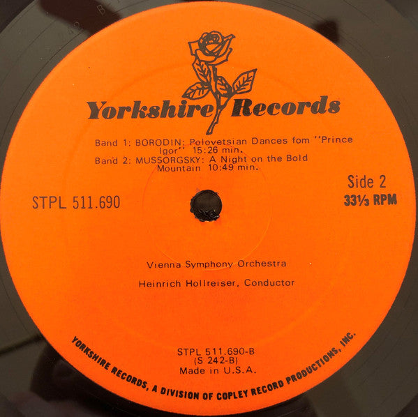 Tchaikovsky*, Borodine*, Moussorgsky*, Rimsky-Korsakov*, H. Hollreiser*, Wiener Symphoniker - Chor Der Weiner Staatsoper* - Tchaikovsky ∙ Borodine ∙ Moussorgsky ∙ Rimsky-Korsakov - LP