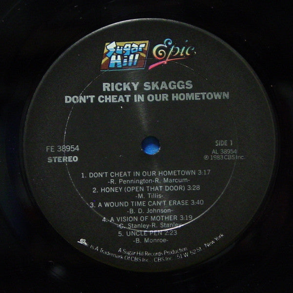 Ricky Skaggs - Don't Cheat In Our Hometown - LP