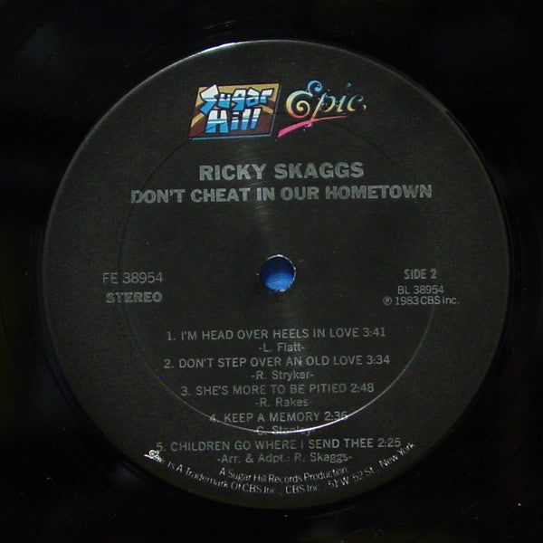 Ricky Skaggs - Don't Cheat In Our Hometown - LP