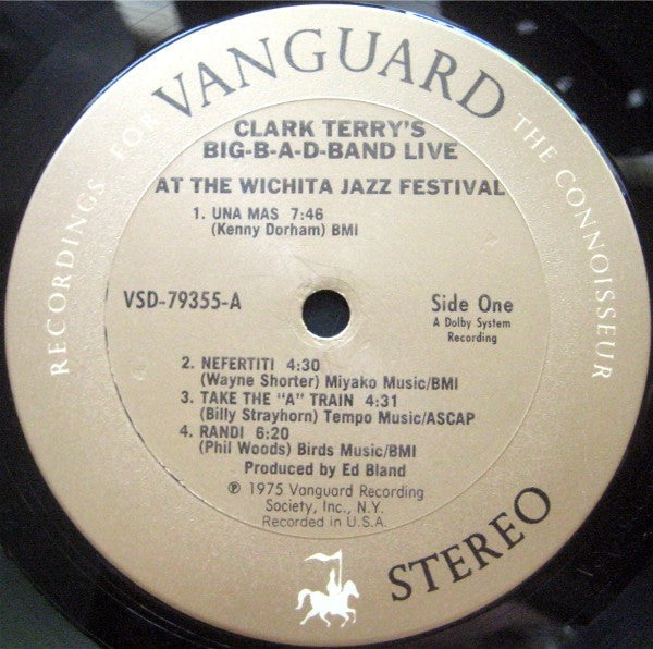 Clark Terry's Big B-a-d Band* - Clark Terry's Big-B-a-d-Band Live At The Wichita Jazz Festival 1974 - LP