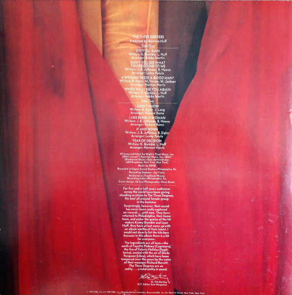 The Three Degrees - The Three Degrees - LP